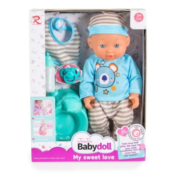 Tutu love Baba 31 cmes fiú baba cumis szürke 