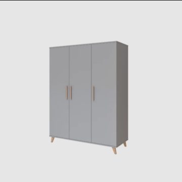 Faktum Flip Gray 3 osztású szekrény