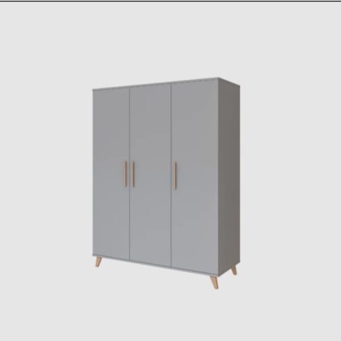 Faktum Flip Gray 3 osztású szekrény