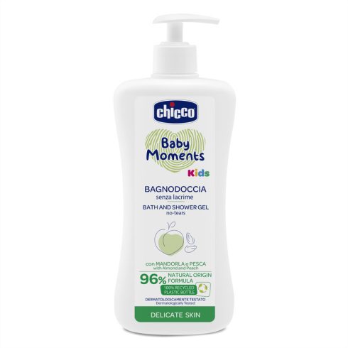 Chicco Tusfürdő gél  mandula és őszibarack kivonattal - 500 ml