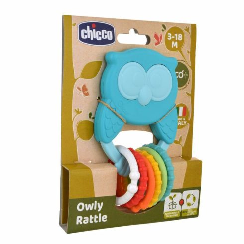 Chicco Owly bagoly csörgő-rágóka ECO+