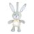 Chicco Lullaby Stardust Bunny zenélő-fénylő altató plüssnyuszi - szürke-bézs