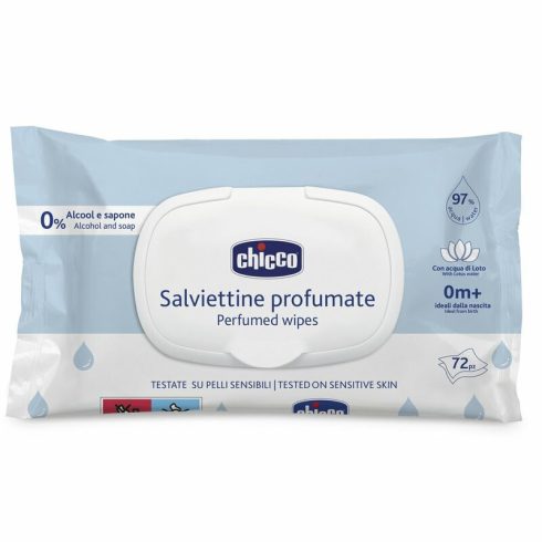 Chicco Törlőkendő illatos lótuszvizes 72 db érzékeny bőrre