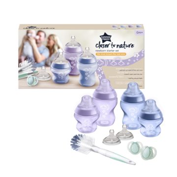   Tommee Tippee újszülött cumisüveg szett - CTN 9 db-os lila