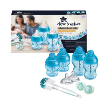  Tommee Tippee újszülött cumisüveg szett - Advanced Anti-Colic 9 db-os kék