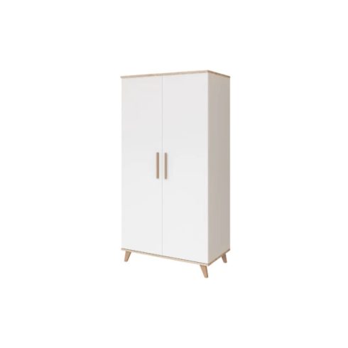 Faktum Flip White & Oak 2 osztású szekrény 