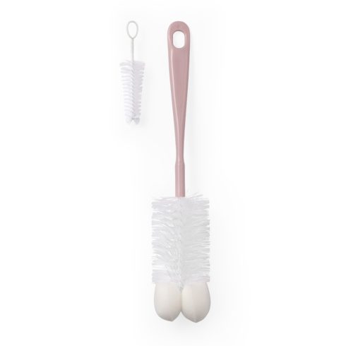 BabyOno üveg és cumimosó kefe szivacsos púderrózsaszín 720/05