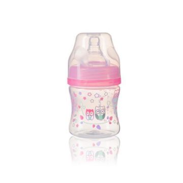   BabyOno cumisüveg műa. szélesnyakú anticolic 120ml rózsaszín 402/02