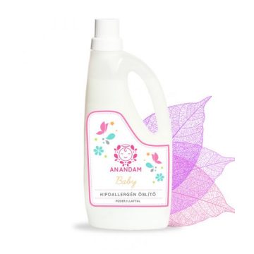 ANANDAM Baby Hipoallergén Öblítő Púder Illattal 1l 3M+ 