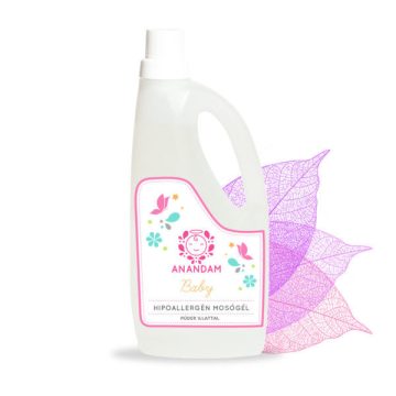 ANANDAM Baby Hipoallergén Mosógél Púder Illattal 1l 3M+