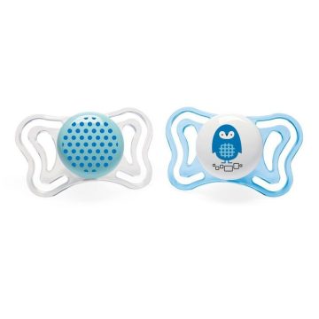   Chicco PhysioForma Light szilikon cumi tartótokkal fiú 2-6m
