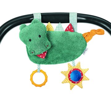   Sterntaler plüss trapéz babakocsira - Konrad krokodil 24 cm