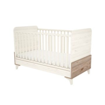 Timba Viki 70x140 átalakítható kiságy krém-fűz