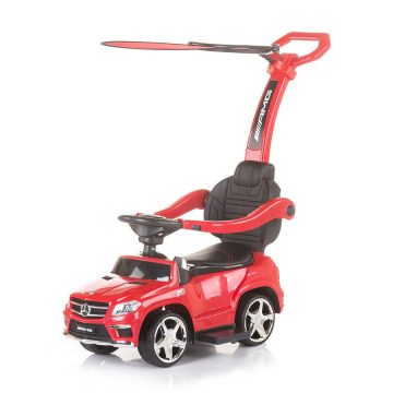   Chipolino Mercedes Benz GL63 AMG bébitaxi tolókarral és kupolával - piros